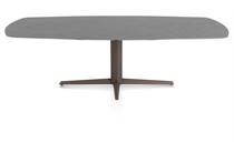 XOOON SALUTI ronde tafel eetkamertafel ovaal 240 x 110 cm. - centrale poot - steelbrown Antraciet