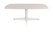 XOOON SALUTI ronde tafel EETKAMERTAFEL OVAAL 210 X 105 CM. - CENTRALE POOT - CRÈME Light Sand