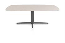 XOOON SALUTI ronde tafel EETKAMERTAFEL OVAAL 210 X 105 CM. - CENTRALE POOT - GRAPHIET Light Sand