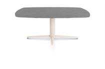 XOOON SALUTI ronde tafel eetkamertafel ovaal 180 x 105 cm. - centrale poot - crème Antraciet