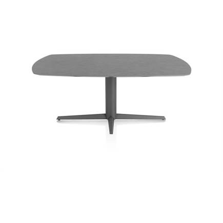 XOOON eetkamertafel ovaal 180 x 105 cm. - centrale poot - graphiet Antraciet