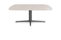 XOOON SALUTI ronde tafel EETKAMERTAFEL OVAAL 180 X 105 CM. - CENTRALE POOT - GRAPHIET Light Sand
