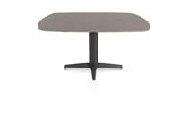 XOOON SALUTI ronde tafel EETKAMERTAFEL OVAAL 150 X 105 CM. - CENTRALE POOT - ROUGH OFF BLACK Lava