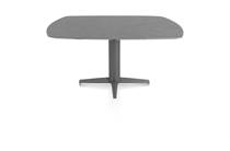 XOOON SALUTI ronde tafel eetkamertafel ovaal 150 x 105 cm. - centrale poot - graphiet Antraciet