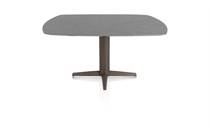 XOOON SALUTI ronde tafel eetkamertafel ovaal 150 x 105 cm. - centrale poot - steelbrown Antraciet