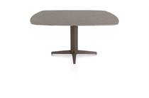 XOOON SALUTI ronde tafel EETKAMERTAFEL OVAAL 150 X 105 CM. - CENTRALE POOT - STEELBROWN Lava