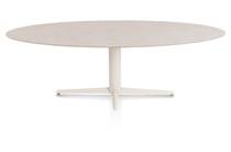XOOON SALUTI eetkamertafel ELLIPS 240 X 110 CM. - CENTRALE POOT - CRÈME Light Sand