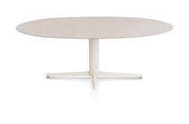 XOOON SALUTI eetkamertafel ELLIPS 210 X 105 CM. - CENTRALE POOT - CRÈME Light Sand