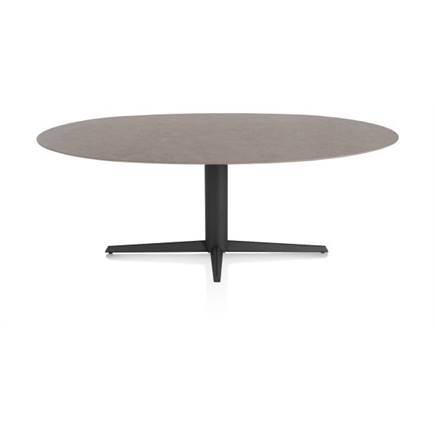 XOOON ELLIPS 210 X 105 CM. - CENTRALE POOT - ROUGH OFF BLACK Lava