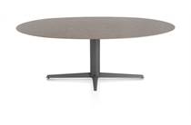 XOOON SALUTI eetkamertafel ELLIPS 210 X 105 CM. - CENTRALE POOT - GRAPHIET Lava
