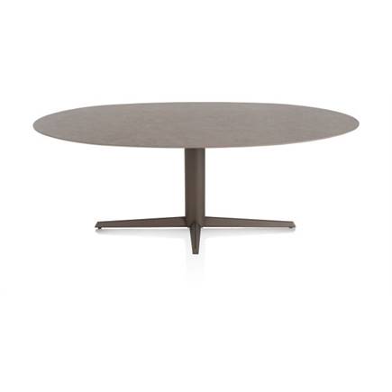 XOOON ELLIPS 210 X 105 CM. - CENTRALE POOT - STEELBROWN Lava