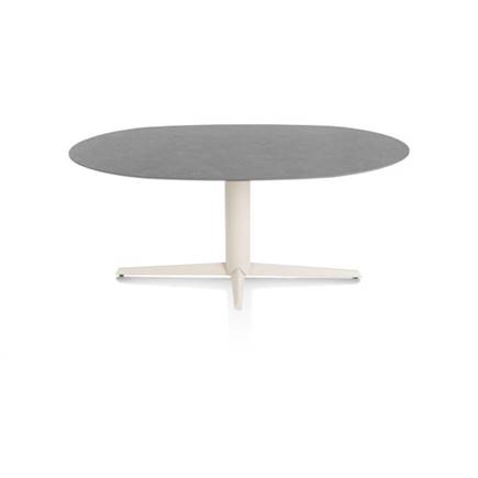 XOOON ellips 180 x 105 cm. - centrale poot - crème Antraciet