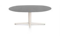 XOOON SALUTI eetkamertafel ellips 180 x 105 cm. - centrale poot - crème Antraciet