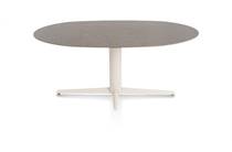 XOOON SALUTI eetkamertafel ELLIPS 180 X 105 CM. - CENTRALE POOT - CRÈME Lava