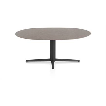 XOOON ELLIPS 180 X 105 CM. - CENTRALE POOT - ROUGH OFF BLACK Lava