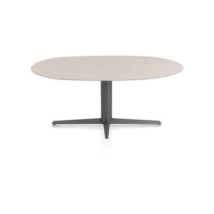 XOOON ELLIPS 180 X 105 CM. - CENTRALE POOT - GRAPHIET Light Sand