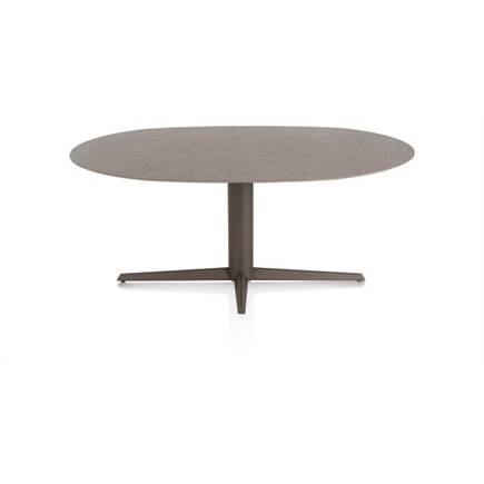 XOOON ELLIPS 180 X 105 CM. - CENTRALE POOT - STEELBROWN Lava