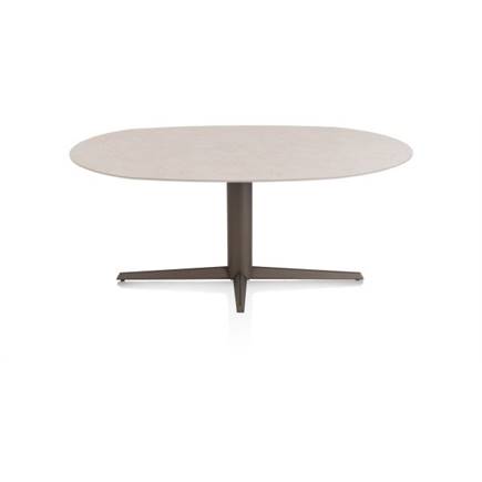 XOOON ELLIPS 180 X 105 CM. - CENTRALE POOT - STEELBROWN Light Sand