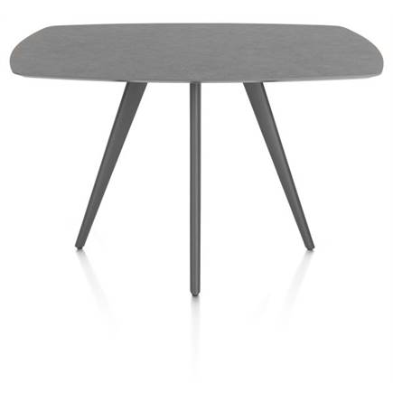 XOOON bartafel ovaal 150 x 105 cm. - 4-pootjes - graphiet Antraciet