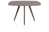 XOOON SALUTI ronde tafel BARTAFEL OVAAL 150 X 105 CM. - 4-POOTJES - STEELBROWN Lava