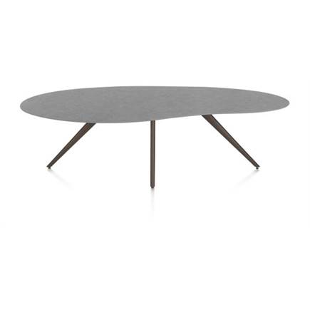 XOOON organisch 240 x 120 cm. - 4-pootjes - graphiet Antraciet