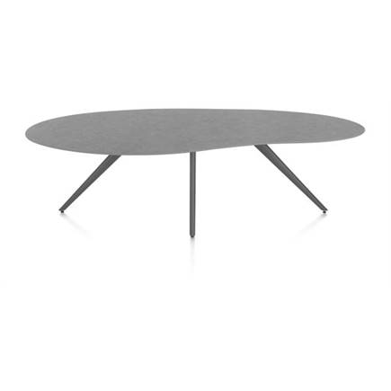 XOOON organisch 240 x 120 cm. - 4-pootjes - graphiet Antraciet