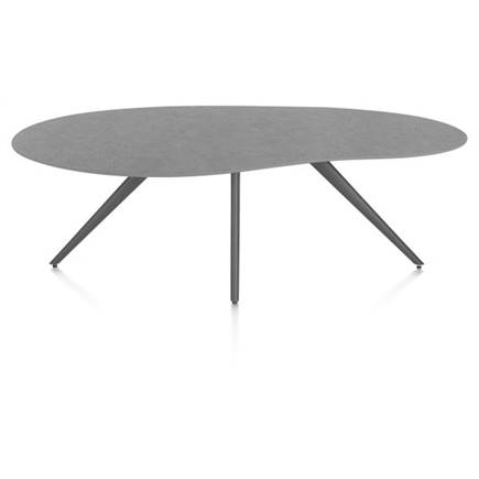 XOOON organisch 210 x 120 cm. - 4-pootjes - graphiet Antraciet