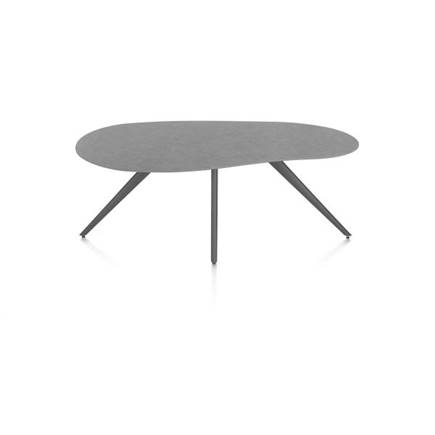 XOOON organisch 180 x 120 cm. - 4-pootjes - graphiet Antraciet