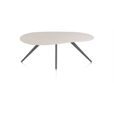 XOOON ORGANISCH 180 X 120 CM. - 4-POOTJES - GRAPHIET Light Sand