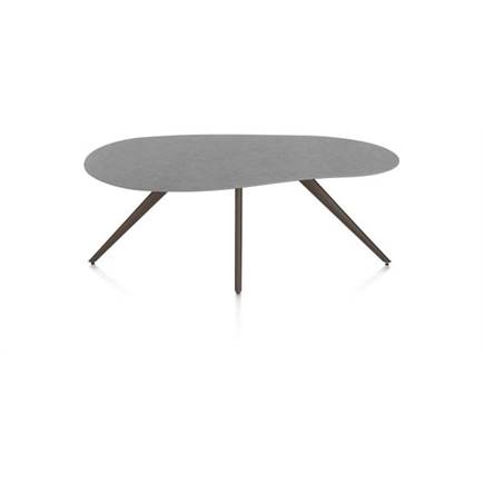 XOOON organisch 180 x 120 cm. - 4-pootjes - steelbrown Antraciet