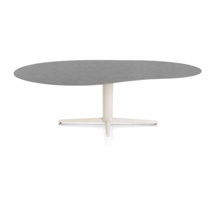 XOOON organisch 240 x 120 cm. - centrale poot - crème Antraciet