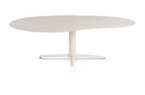 XOOON SALUTI eetkamertafel ORGANISCH 240 X 120 CM. - CENTRALE POOT - CRÈME Light Sand