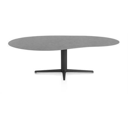 XOOON organisch 240 x 120 cm. - centrale poot - rough off bl Antraciet