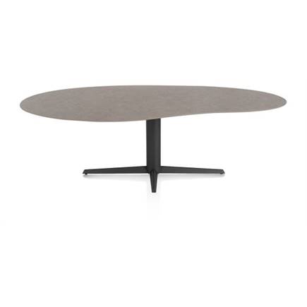 XOOON ORGANISCH 240 X 120 CM. - CENTRALE POOT - ROUGH OFF BL Lava