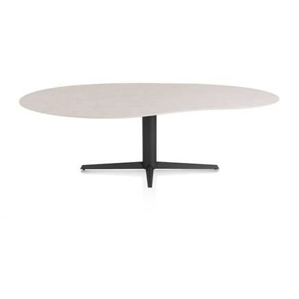 XOOON ORGANISCH 240 X 120 CM. - CENTRALE POOT - ROUGH OFF BL Light Sand