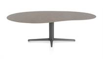 XOOON SALUTI eetkamertafel ORGANISCH 240 X 120 CM. - CENTRALE POOT - GRAPHIET Lava