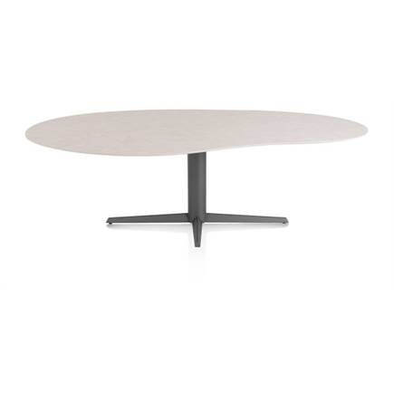 XOOON ORGANISCH 240 X 120 CM. - CENTRALE POOT - GRAPHIET Light Sand