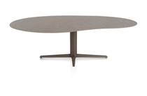 XOOON SALUTI eetkamertafel ORGANISCH 240 X 120 CM. - CENTRALE POOT - STEELBROWN Lava