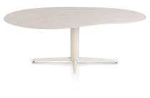 XOOON SALUTI eetkamertafel ORGANISCH 210 X 120 CM. - CENTRALE POOT - CRÈME Light Sand