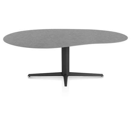 XOOON organisch 210 x 120 cm. - centrale poot - rough off bl Antraciet