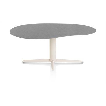 XOOON organisch 180 x 120 cm. - centrale poot - crème Antraciet