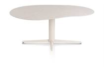 XOOON SALUTI eetkamertafel ORGANISCH 180 X 120 CM. - CENTRALE POOT - CRÈME Light Sand