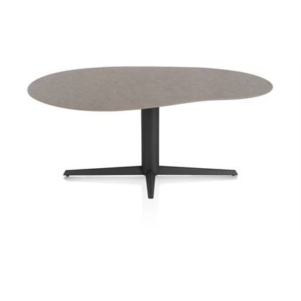 XOOON ORGANISCH 180 X 120 CM. - CENTRALE POOT - ROUGH OFF BL Lava