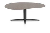 XOOON SALUTI eetkamertafel ORGANISCH 180 X 120 CM. - CENTRALE POOT - ROUGH OFF BL Lava