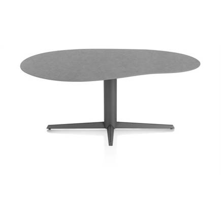 XOOON organisch 180 x 120 cm. - centrale poot - graphiet Antraciet