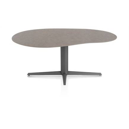 XOOON ORGANISCH 180 X 120 CM. - CENTRALE POOT - GRAPHIET Lava