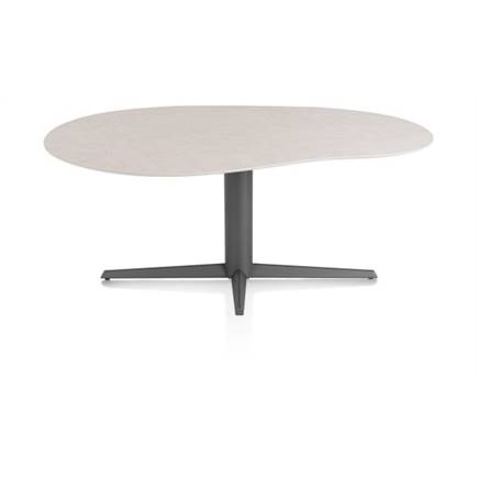 XOOON ORGANISCH 180 X 120 CM. - CENTRALE POOT - GRAPHIET Light Sand