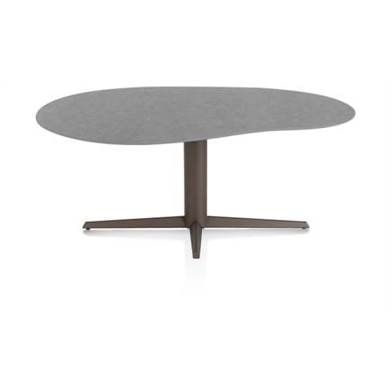 XOOON organisch 180 x 120 cm. - centrale poot - steelbrown Antraciet