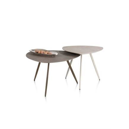 XOOON 68 x 68 cm - 3 pootjes - steelbrown