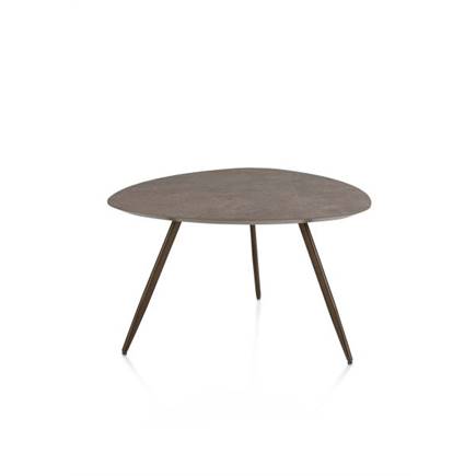 XOOON 68 x 68 cm - 3 pootjes - steelbrown